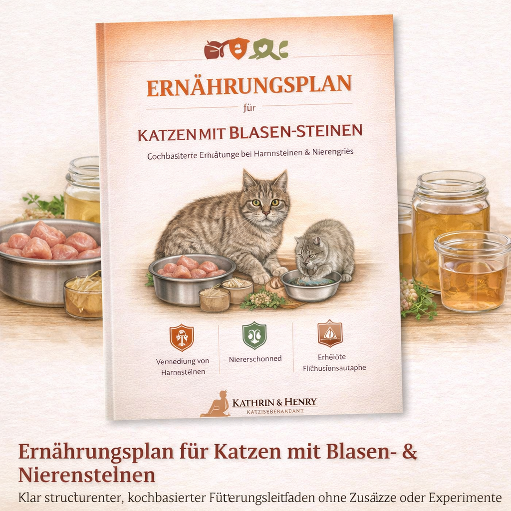 Wie du die Katze bei Nieren und Blasensteinen ernährst